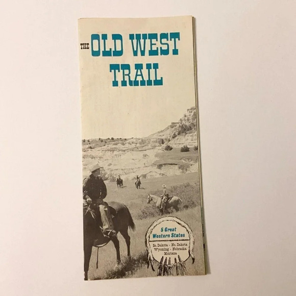 Vintage The Old West Trail 5 Great Western States Travel Brochure United  States - Picture 1 of 12